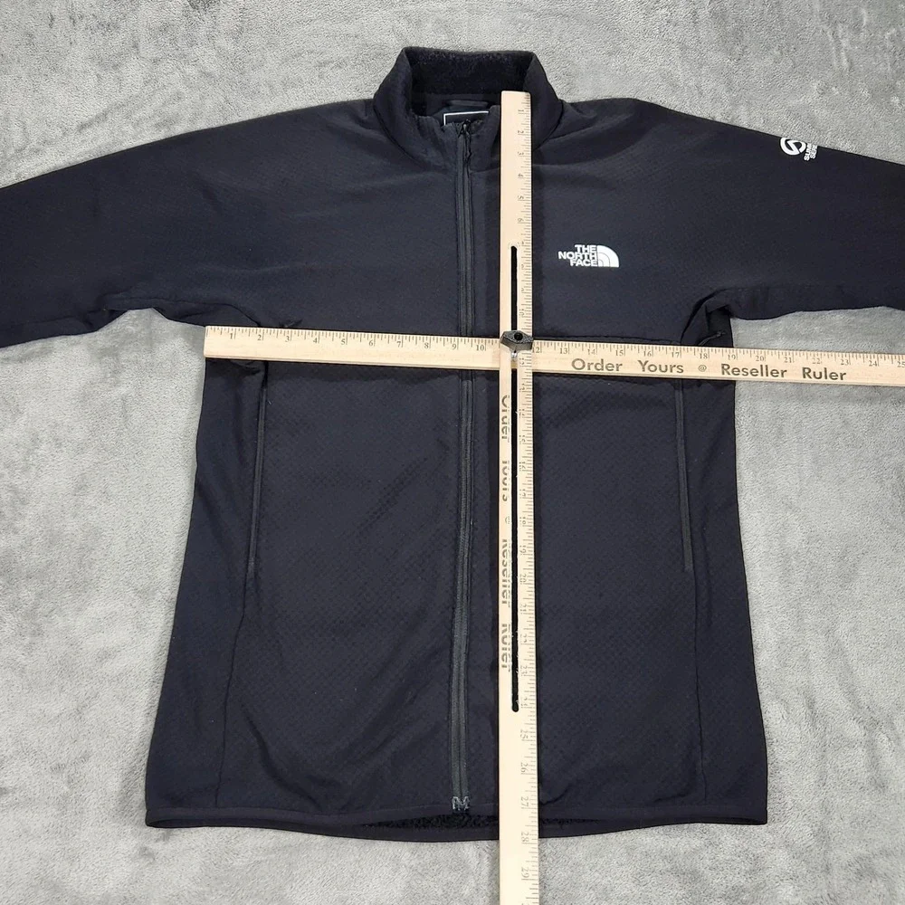 The North Face Jacket Mens Medium Black Summit Series Fleece Lined Softshell